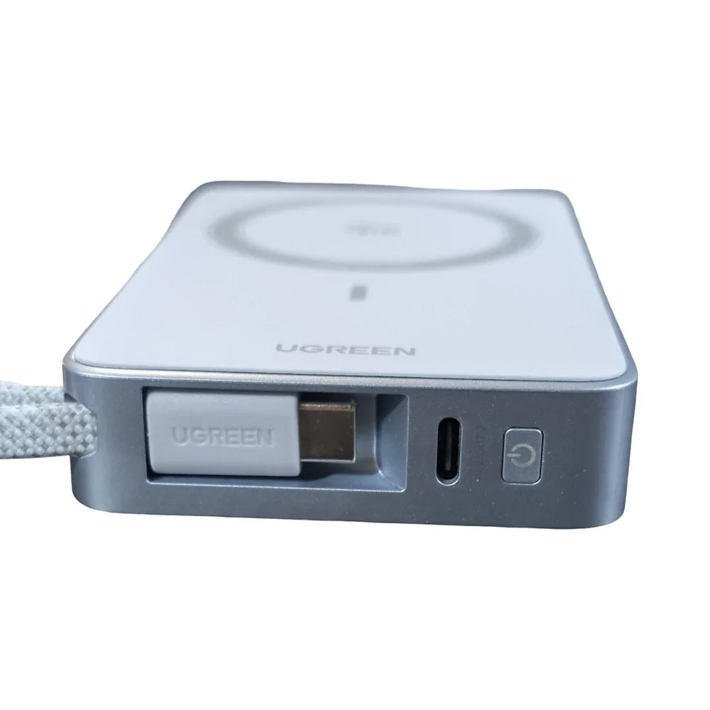 Qq5O UGREEN MagFlow Qi2.2 25W MagSafe Magnetic Wireless Battery Charger PB773